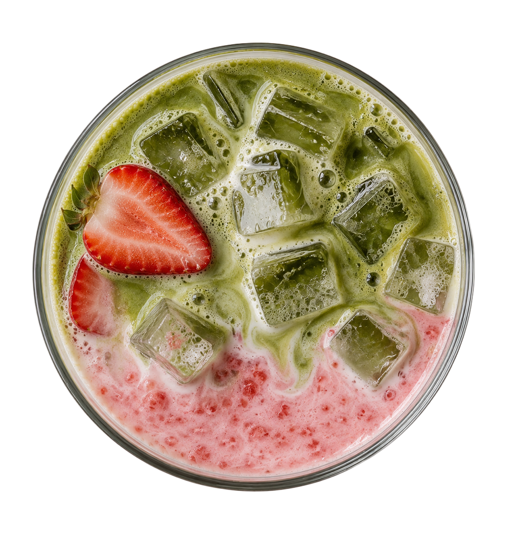 8-Iced Strawberry Matcha Latte